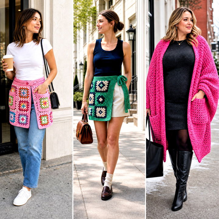 25 Crochet Pocket Wrap Outfit Ideas for Effortless Layering