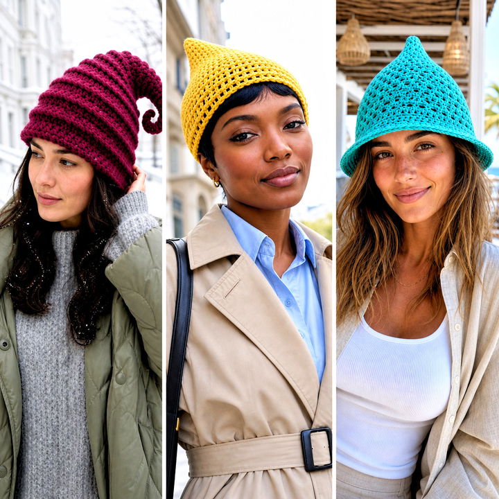 25 Crochet Pointed Hat Outfit Ideas for Whimsical Winter Style