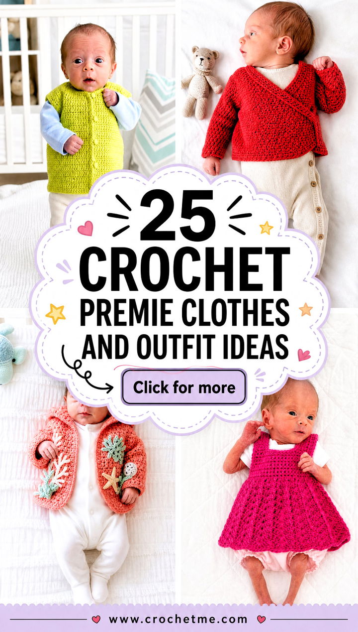 25 Crochet Premie Clothes and outfit ideas - 25 Crochet Premie Clothes and outfit ideas