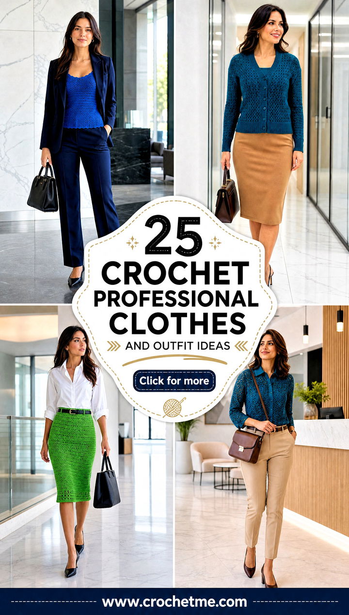 25 Crochet Professional Clothes and outfit ideas - 25 Crochet Professional Clothes and outfit ideas