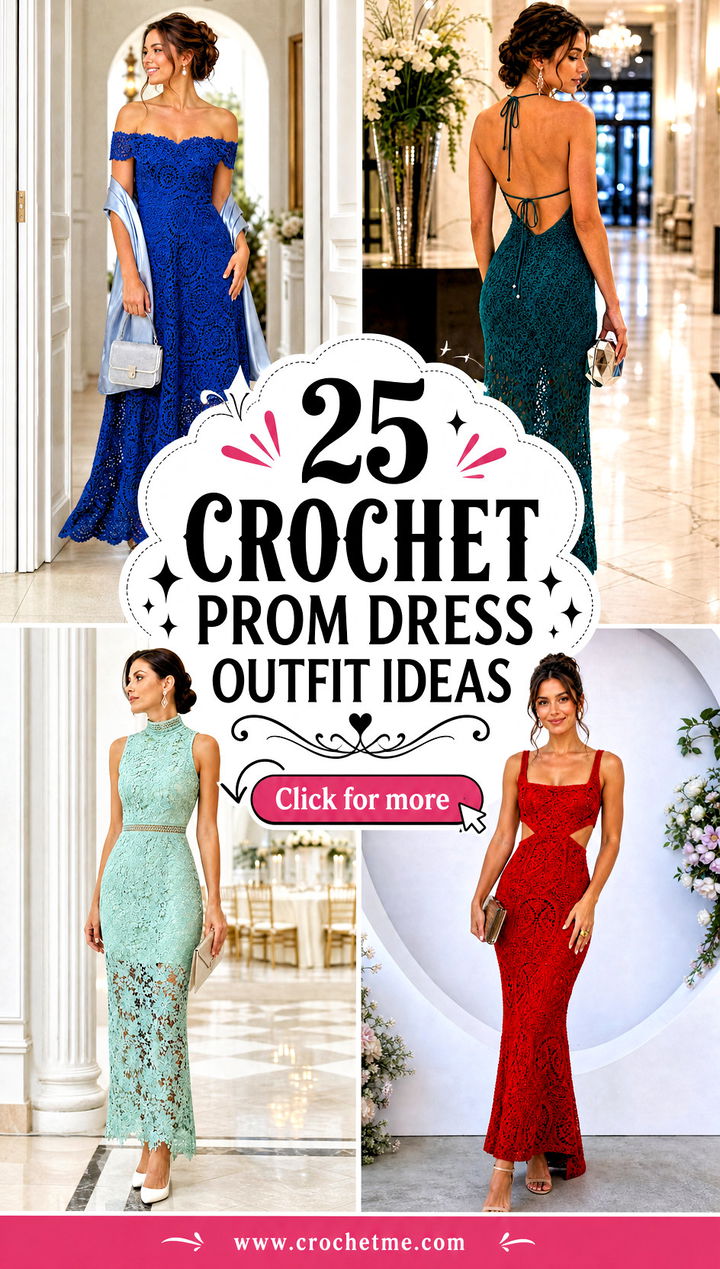 25 Crochet Prom Dress outfit ideas - 25 Crochet Prom Dress outfit ideas
