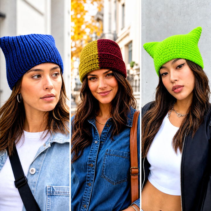 25 Crochet Rectangle Hat Outfit Ideas for Cozy Geometric Style