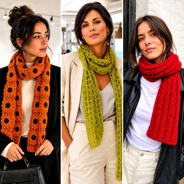 25 Crochet Roll Up Scarf Outfit Ideas for Easy Winter Layering