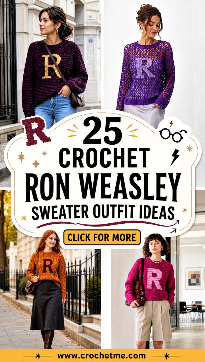 25 Crochet Ron Weasley Sweater outfit ideas - 25 Crochet Ron Weasley Sweater outfit ideas