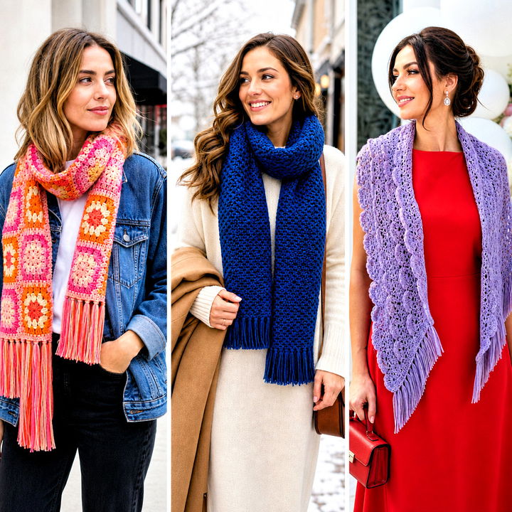 25 Crochet Scarf Fringe Ideas for a Polished Handmade Finish