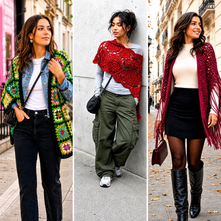 25 Crochet Shoulder Shawl Outfit Ideas for Graceful Layering
