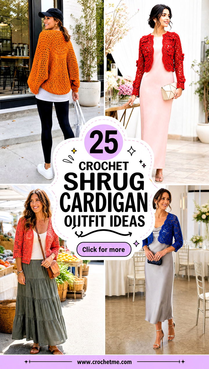 25 Crochet Shrug Cardigan outfit ideas - 25 Crochet Shrug Cardigan outfit ideas