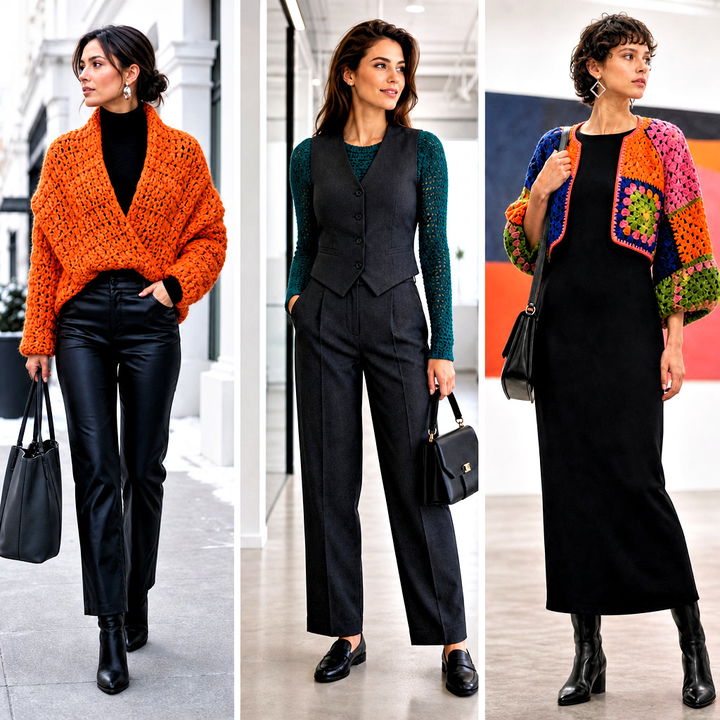 25 Crochet Shrug Sleeves Outfit Ideas for Cozy Layering