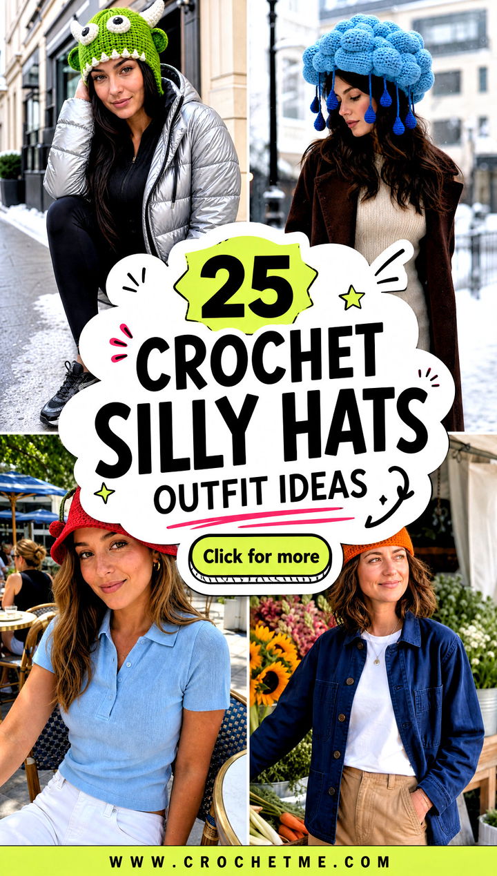 25 Crochet Silly Hats outfit ideas - 25 Crochet Silly Hats outfit ideas