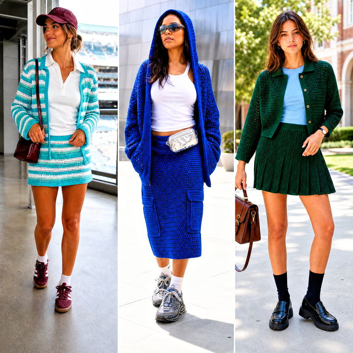 25 Crochet Skirt and Cardigan Set Outfit Ideas to Try Now
