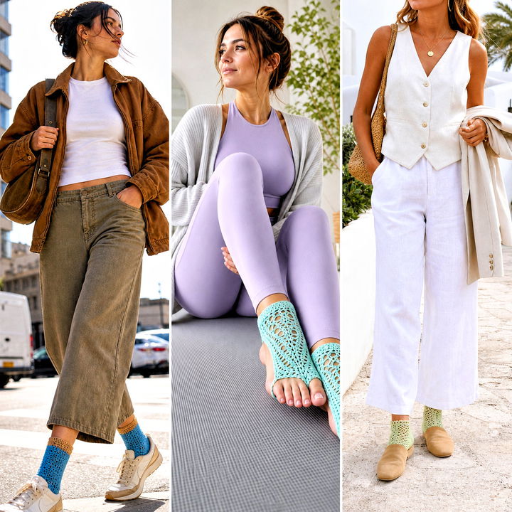 25 Crochet Socks for Women Outfit Ideas for Cozy Daily Style