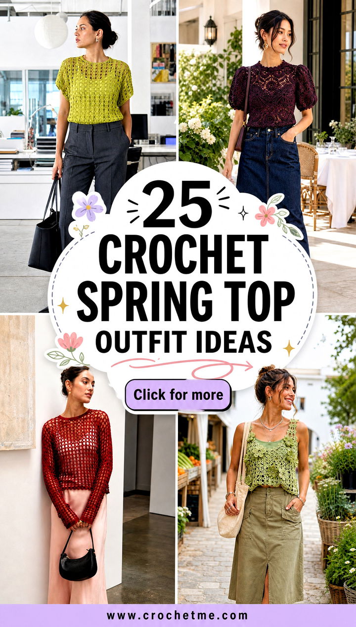 25 Crochet Spring Top outfit ideas - 25 Crochet Spring Top outfit ideas