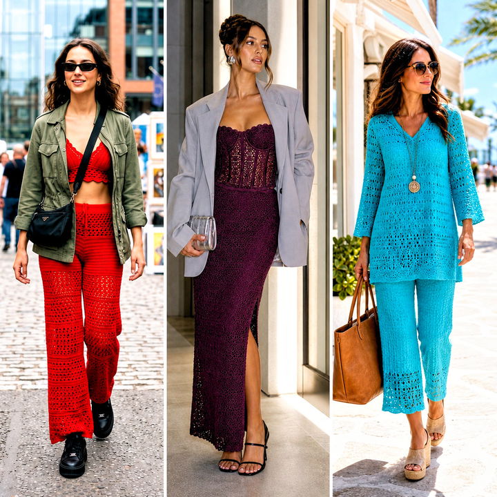 25 Crochet Summer Two Piece Outfit Ideas for Chic Matching Looks