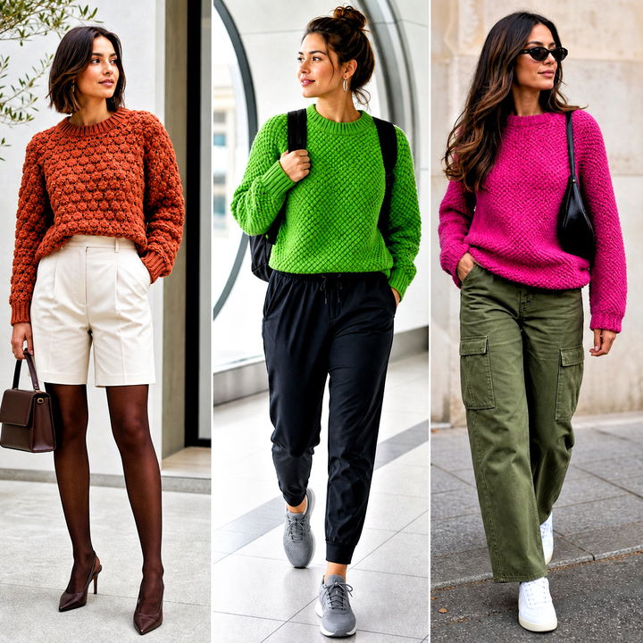 25 Crochet Textured Sweater Outfit Ideas for Cozy Fall Style