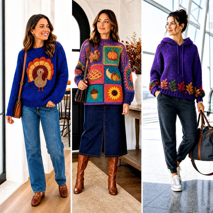 25 Crochet Thanksgiving Sweater Outfit Ideas for Cozy Style