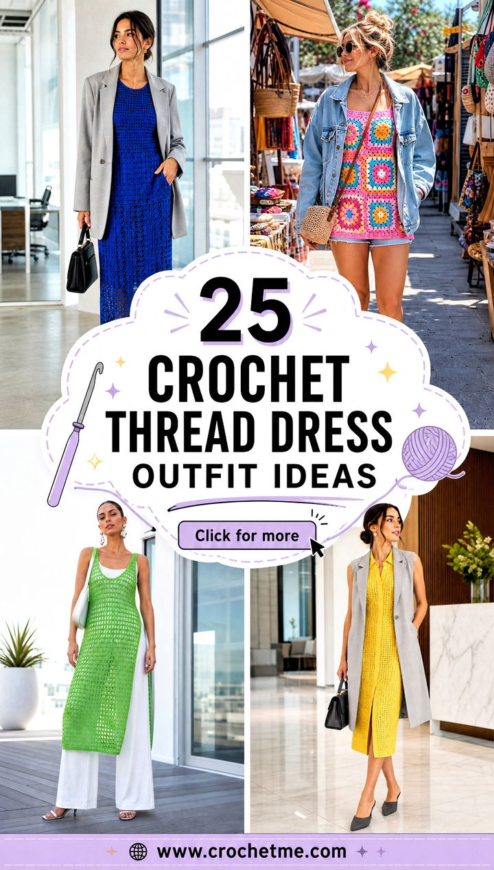 25 Crochet Thread Dress outfit ideas - 25 Crochet Thread Dress outfit ideas