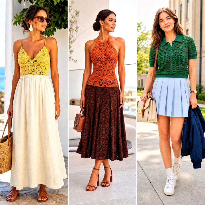 25 Crochet Top Dress Outfit Ideas for Easy Summer Style