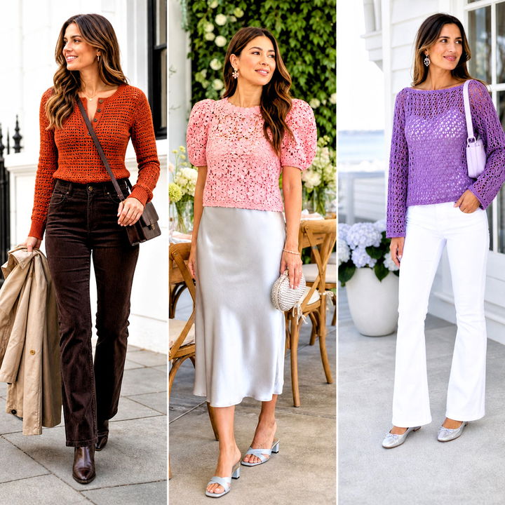 25 Crochet Top Ideas With Sleeves for Chic Layered Looks