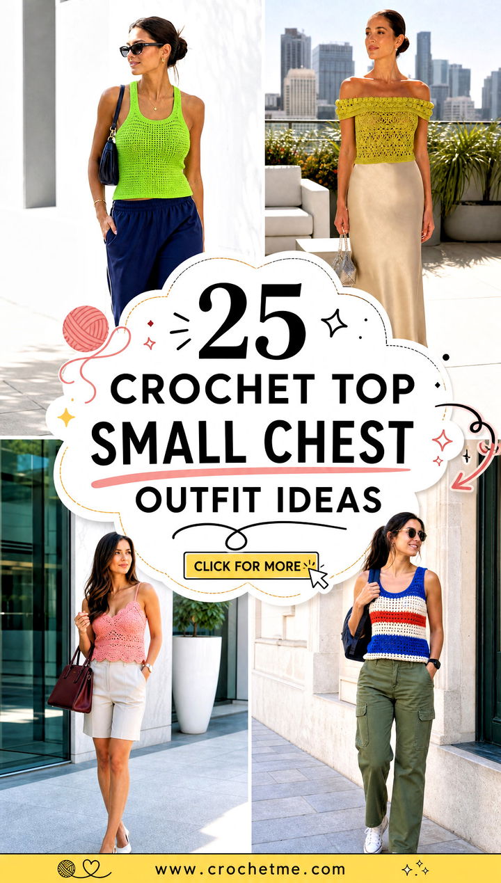 25 Crochet Top Small Chest outfit ideas - 25 Crochet Top Small Chest outfit ideas
