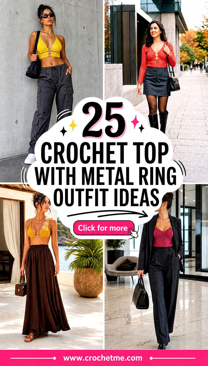 25 Crochet Top With Metal Ring outfit ideas - 25 Crochet Top With Metal Ring outfit ideas