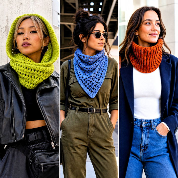 25 Crocheted Cowl Outfit Ideas for Cozy Cold-Weather Style