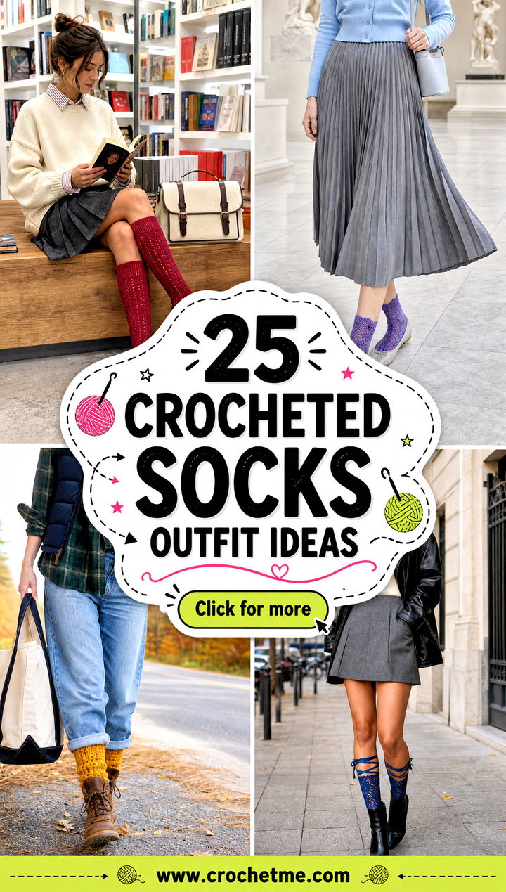 25 Crocheted Socks outfit ideas - 25 Crocheted Socks outfit ideas