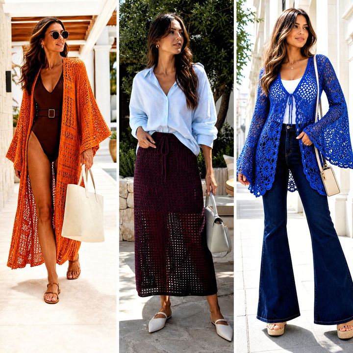 25 Cute Crochet Cover Up Outfit Ideas for Chic Beach Days