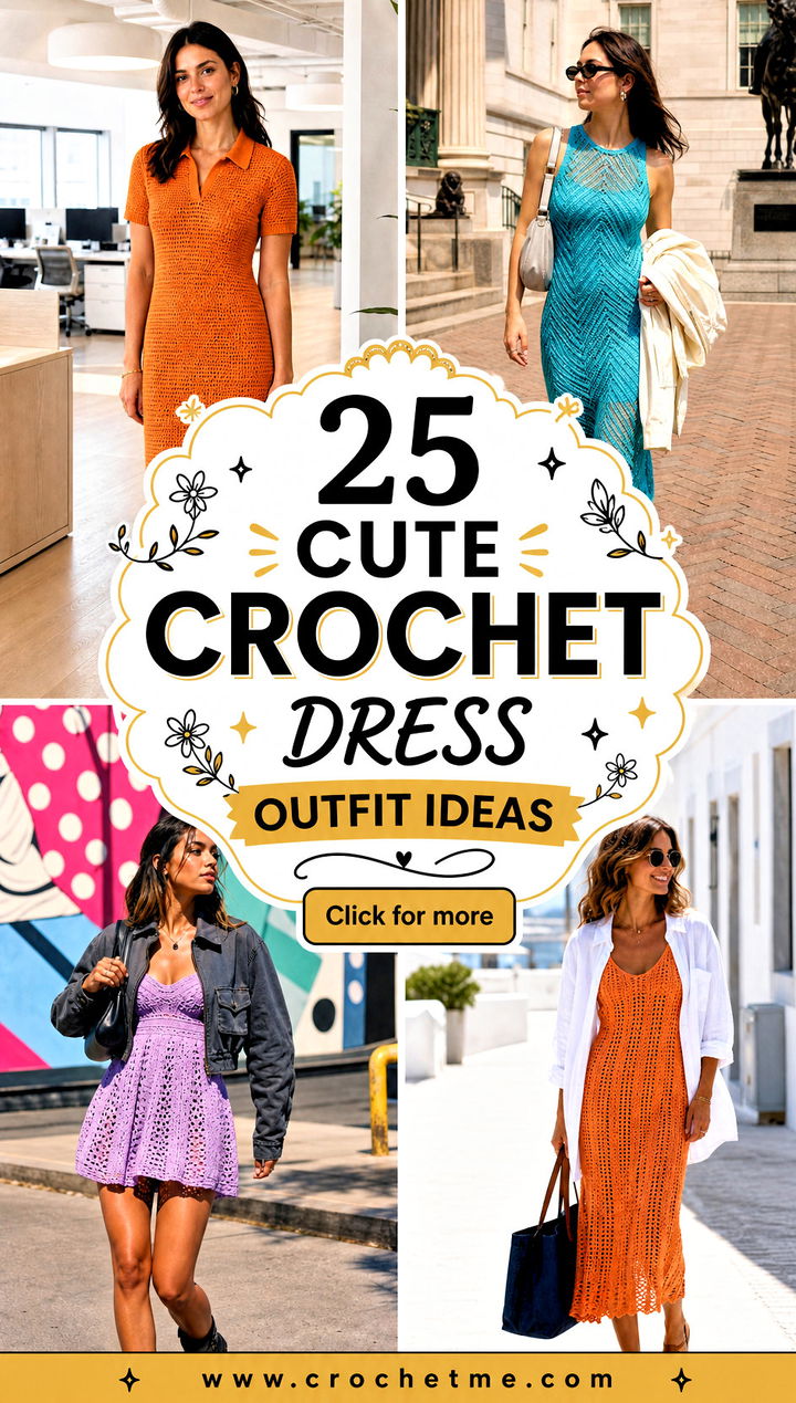 25 Cute Crochet Dress outfit ideas - 25 Cute Crochet Dress outfit ideas