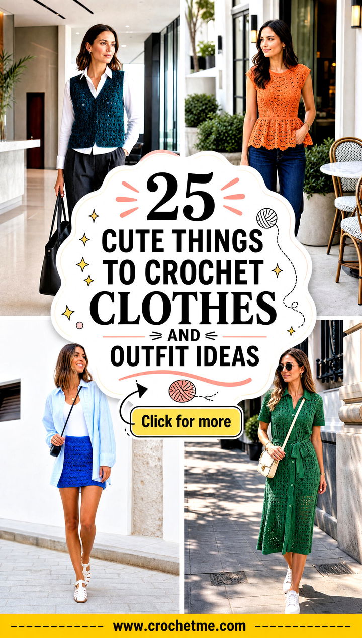 25 Cute Things To Crochet Clothes and outfit ideas - 25 Cute Things To Crochet Clothes and outfit ideas
