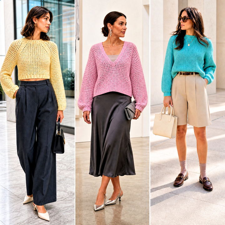 25 DK Weight Crochet Sweater Outfit Ideas for Cozy Days