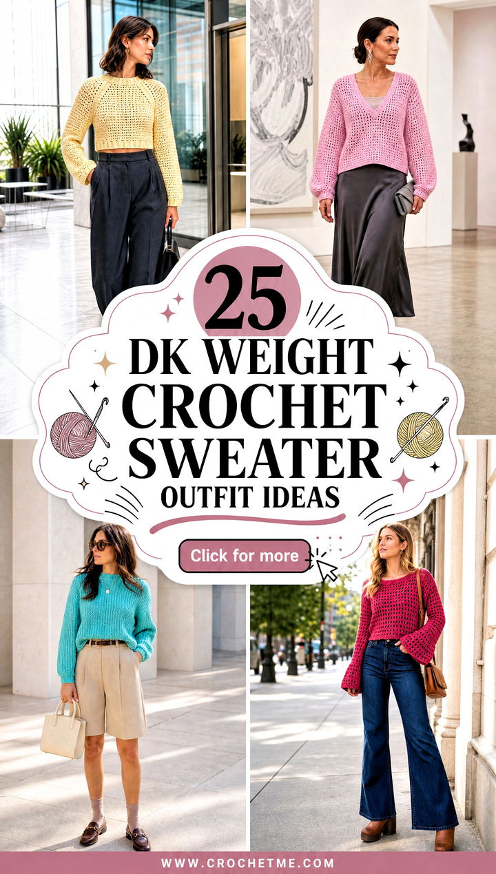 25 Dk Weight Crochet Sweater outfit ideas - 25 Dk Weight Crochet Sweater outfit ideas