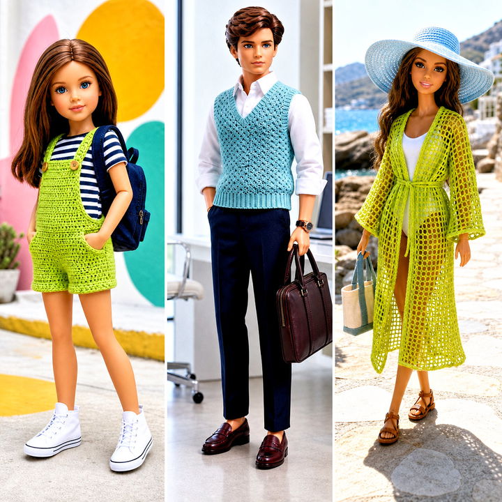 25 Dolls Crochet Clothes and Outfit Ideas for Creative Play