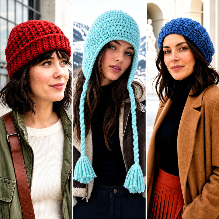 25 Easy Chunky Crochet Hat Outfit Ideas for Cozy Winter Style