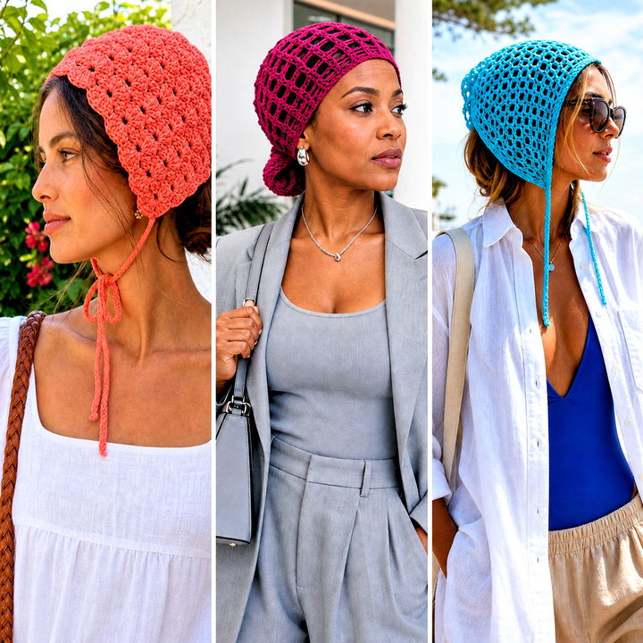 25 Easy Crochet Bonnet Outfit Ideas for Sweet Vintage Style