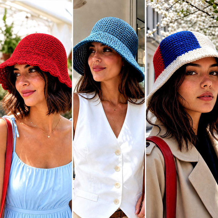 25 Easy Crochet Bucket Hats Outfit Ideas for Sunny Days