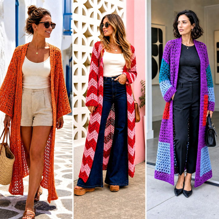 25 Easy Crochet Duster Outfit Ideas for Effortless Layering