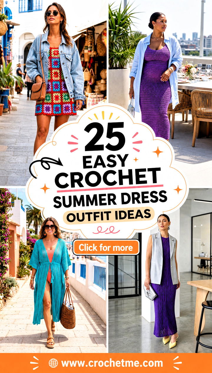 25 Easy Crochet Summer Dress outfit ideas - 25 Easy Crochet Summer Dress outfit ideas