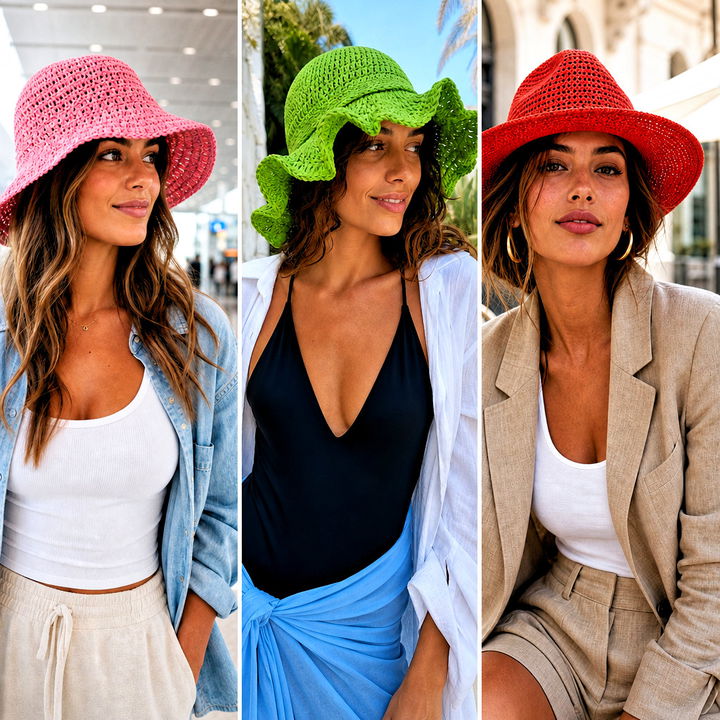 25 Easy Crochet Sun Hat Outfit Ideas for Sunny Summer Days