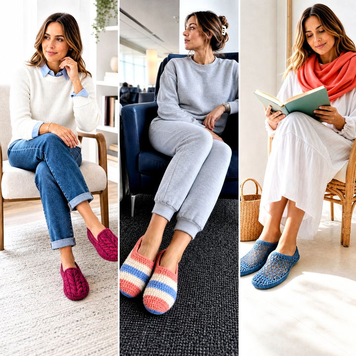 25 Easy Crocheted Slippers Outfit Ideas for Cozy Home Style