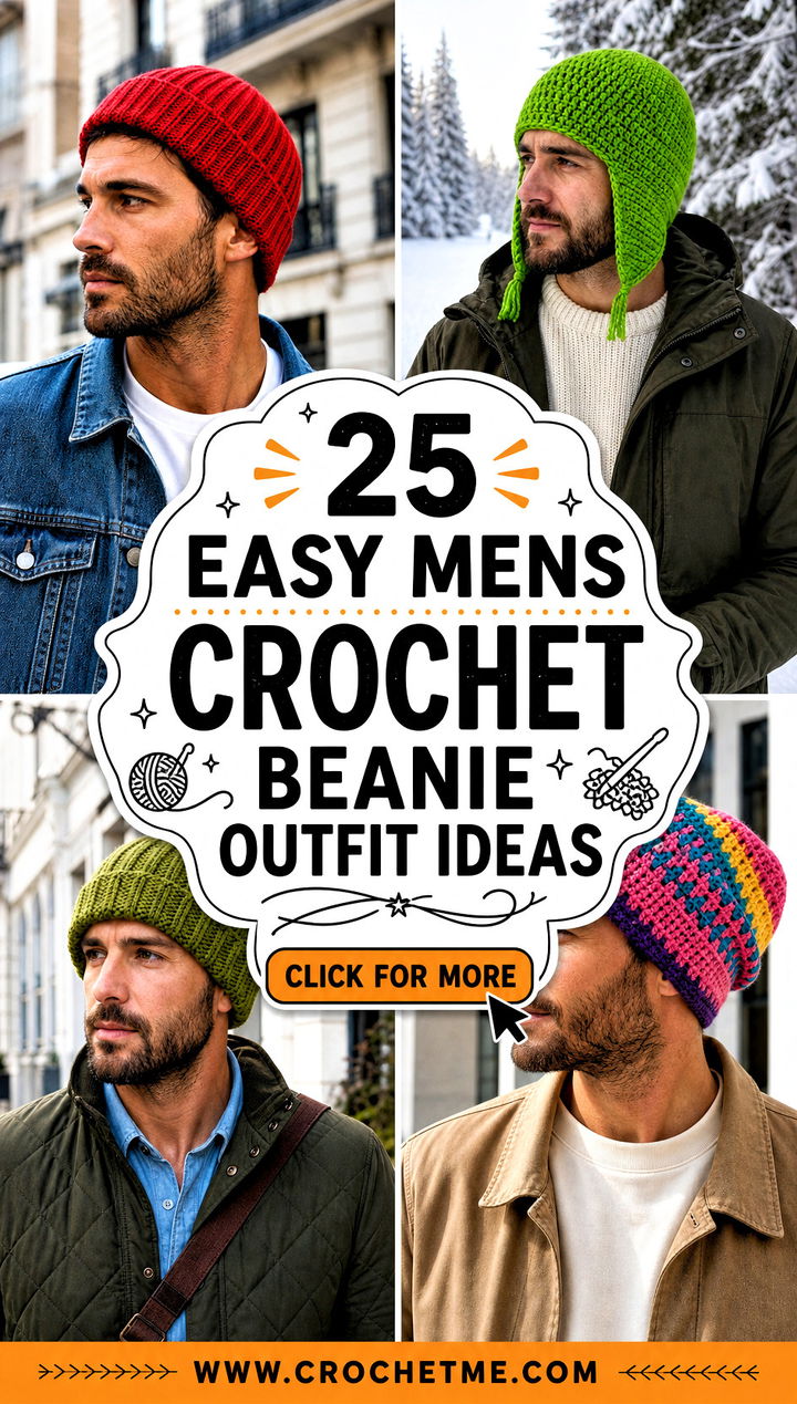 25 Easy Mens Crochet Beanie outfit ideas - 25 Easy Mens Crochet Beanie outfit ideas