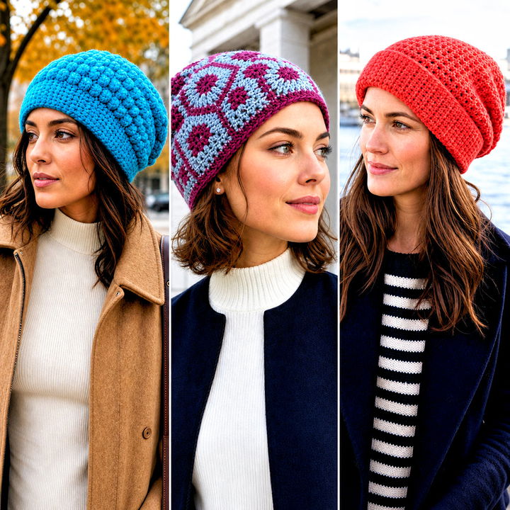 25 Easy Slouchy Crochet Beanie Outfit Ideas for Cozy Days