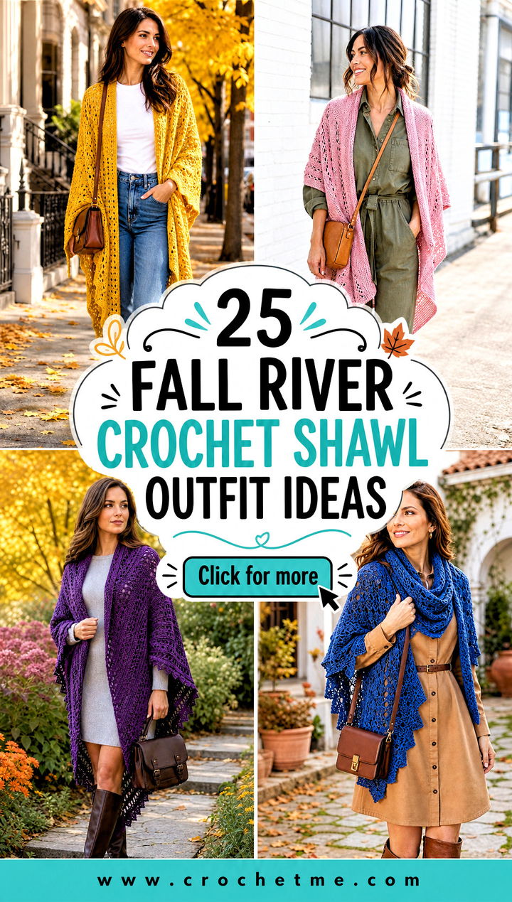 25 Fall River Crochet Shawl outfit ideas - 25 Fall River Crochet Shawl outfit ideas