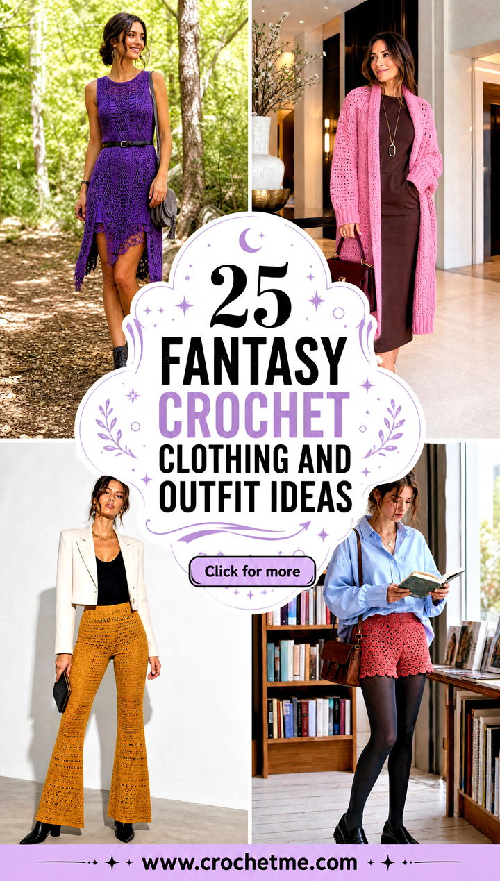 25 Fantasy Crochet Clothing and outfit ideas - 25 Fantasy Crochet Clothing and outfit ideas