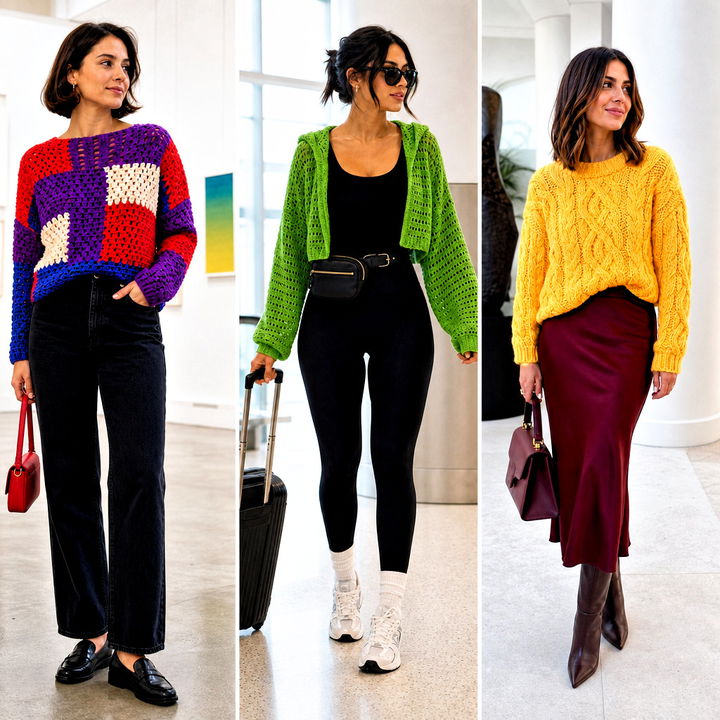 25 Fire Crochet Sweater Outfit Ideas for a Bold Statement