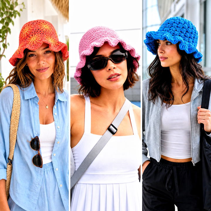 25 Frilly Crochet Bucket Hat Outfit Ideas for Playful Style