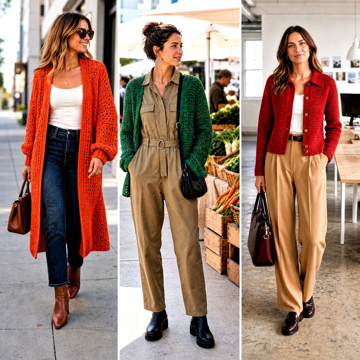 25 Half Double Crochet Cardigan Outfit Ideas for Cozy Style