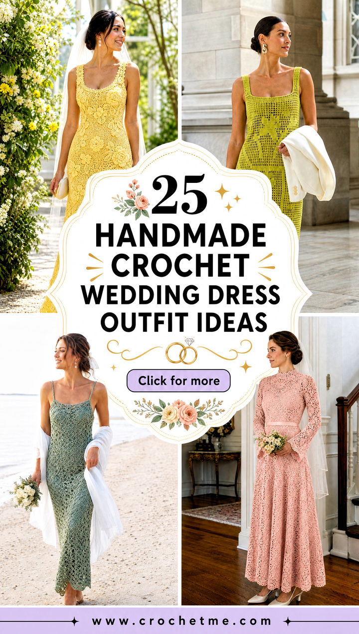 25 Handmade Crochet Wedding Dress outfit ideas - 25 Handmade Crochet Wedding Dress outfit ideas