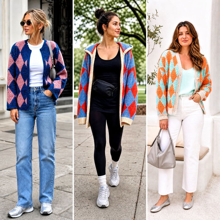 25 Howl Crochet Cardigan Outfit Ideas for Studio Ghibli Fans