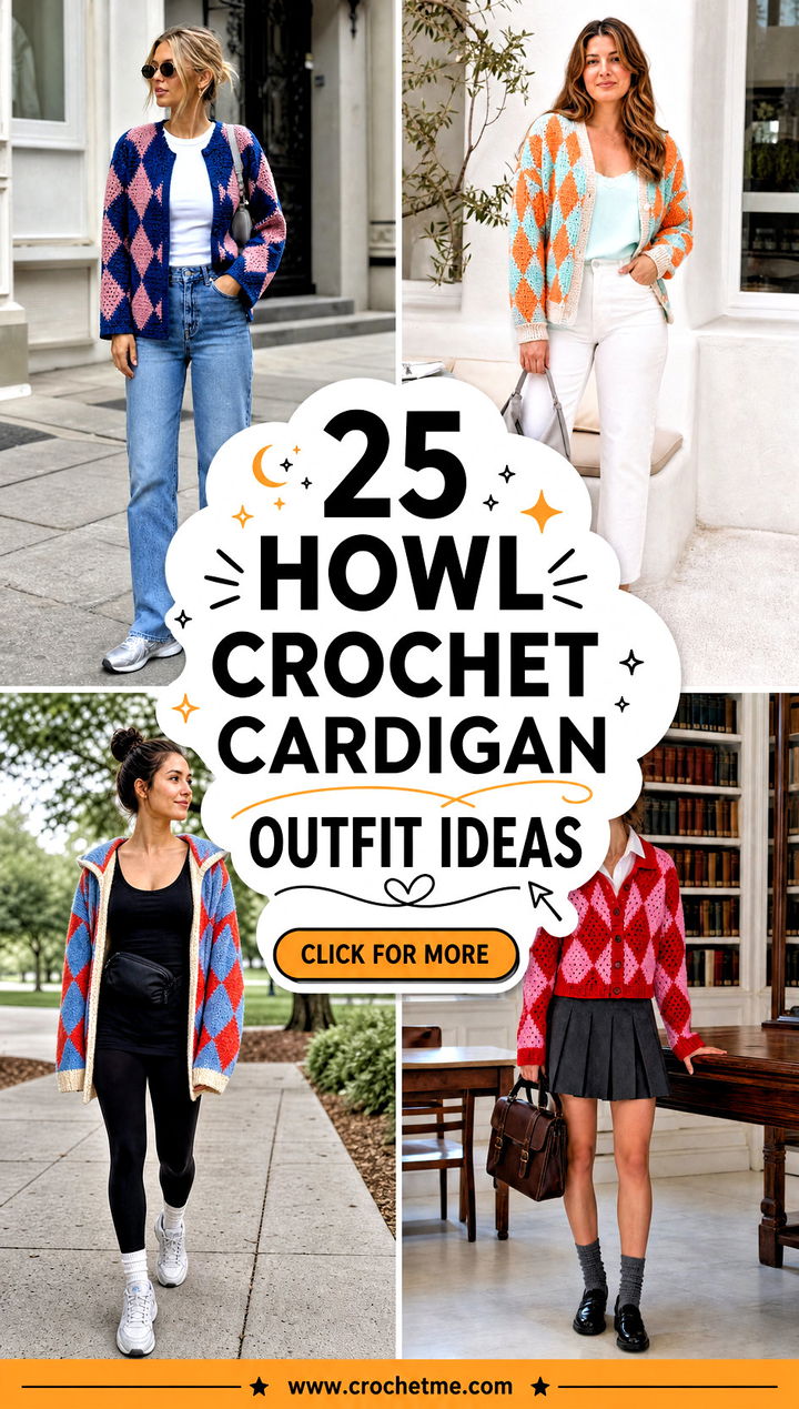 25 Howl Crochet Cardigan outfit ideas - 25 Howl Crochet Cardigan outfit ideas