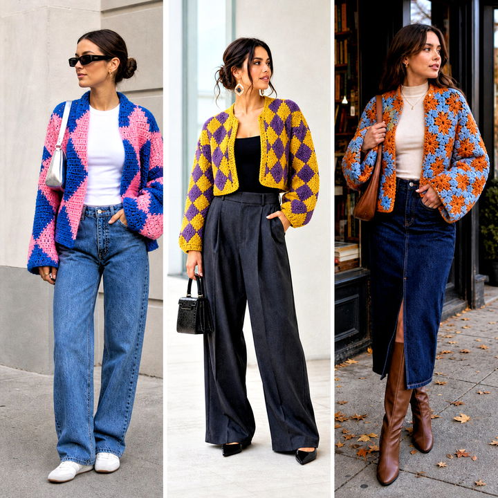 25 Howls Crochet Jacket Outfit Ideas for Cozy Statement Looks